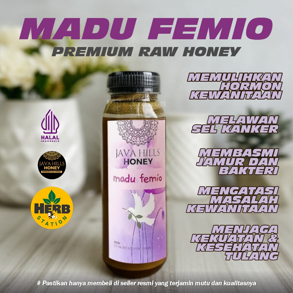 

Herb Station - Java hills honey Femio mumtaz Premium Raw herba javahills honey madu asli