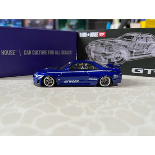 Kaido House Mini GT Nissan Skyline GT-R R33 V2 Biru Kaido House R33 Biru
