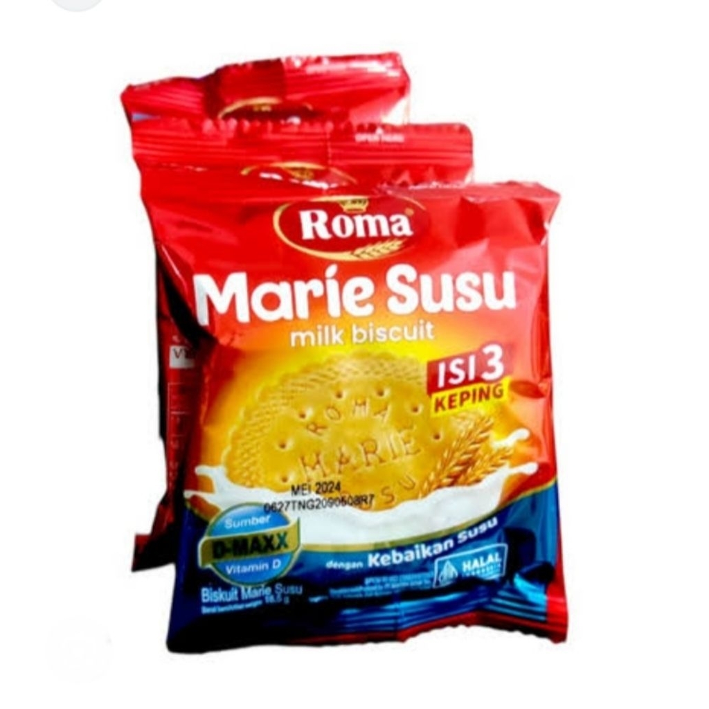 

ROMA MARIE SUSU MILK BISCUIT / PAK ISI 10 + 1