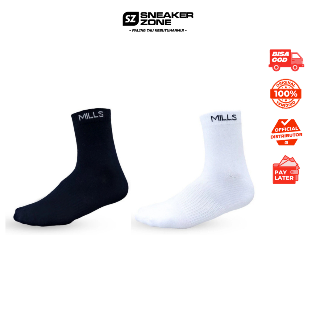 KAOS KAKI MILLS SHORT SOCKS A12007 - KAOS KAKI OLAHRAGA - KAOS KAKI PENDEK