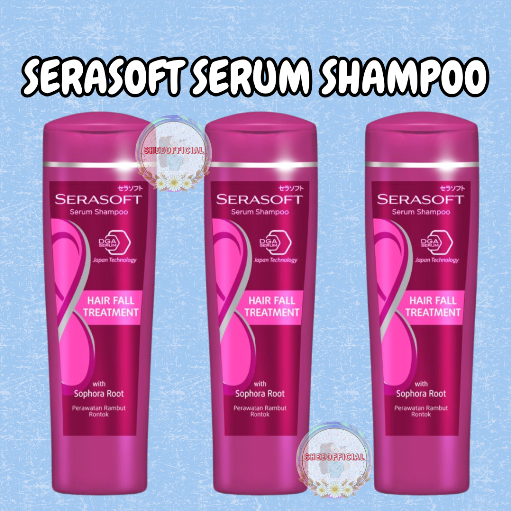 Serasoft Serum Shampoo Hair Fall Treatment Mengurangi Rambut Rontok Memperkuat Akar Rambut 170 Ml