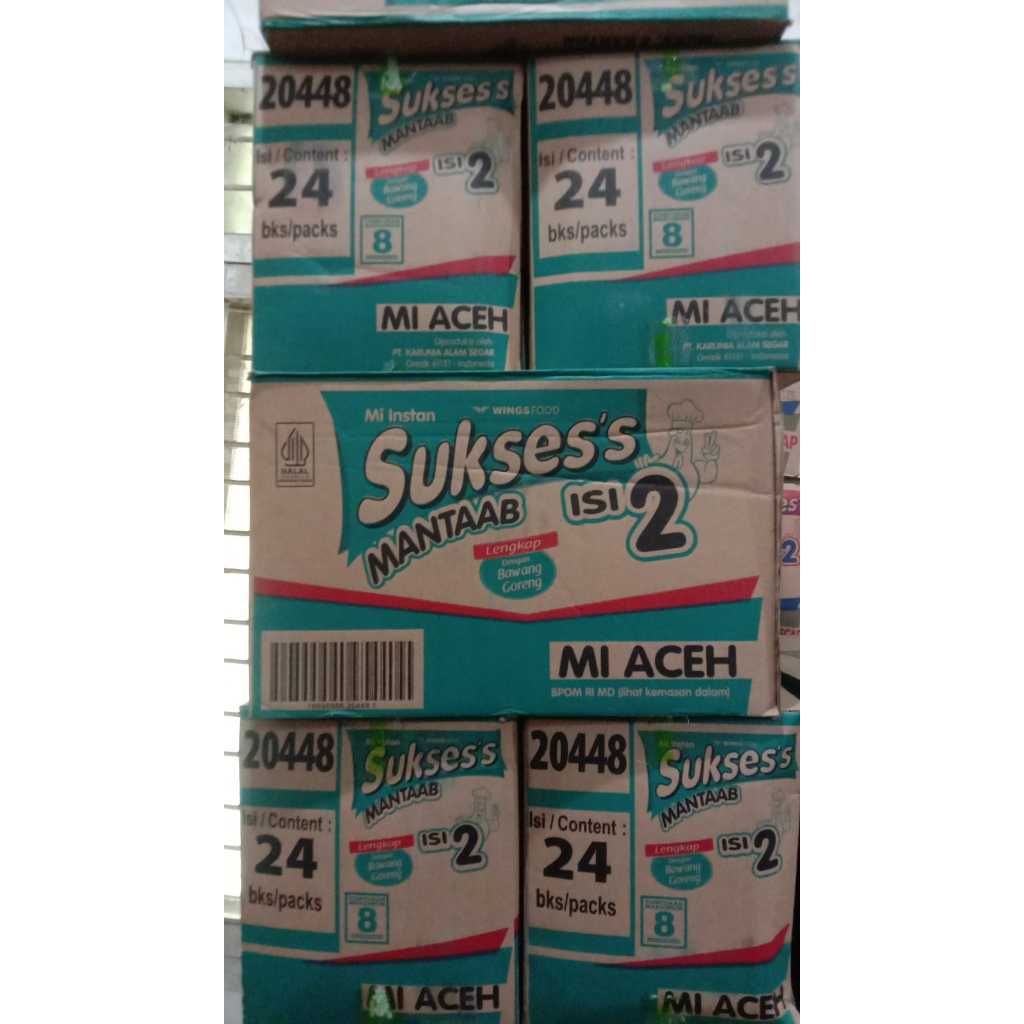 

Mie Sukses Isi 2 Rasa Goreng Aceh 1 Dus Isi 24 pcs
