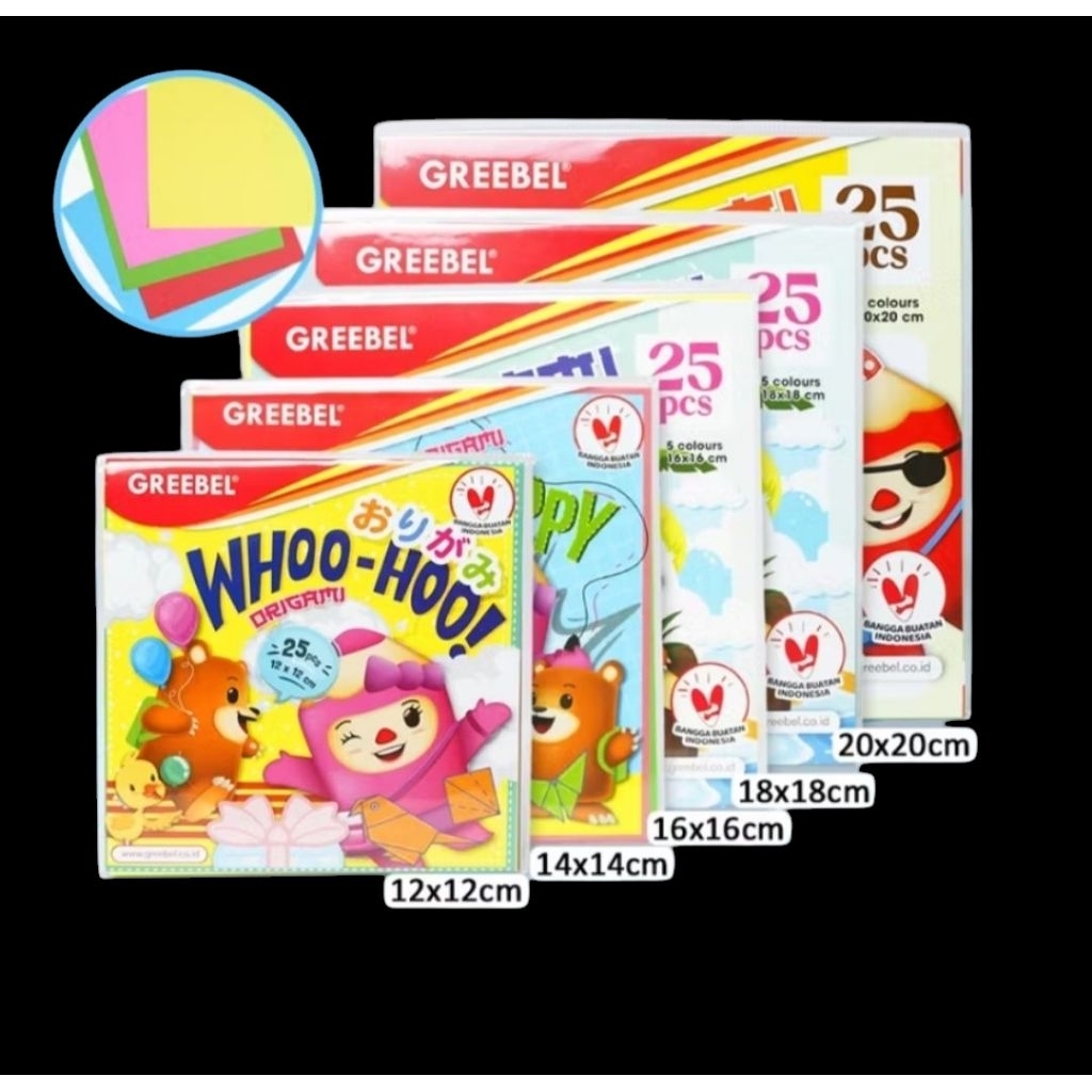 

ORIGAMI MURAH SATU PACK (25 LEMBAR)/ KERTAS LIPAT 12x12 MURAH DUA SISI/ SIDU/GREEBEL/ FORTE/BIG