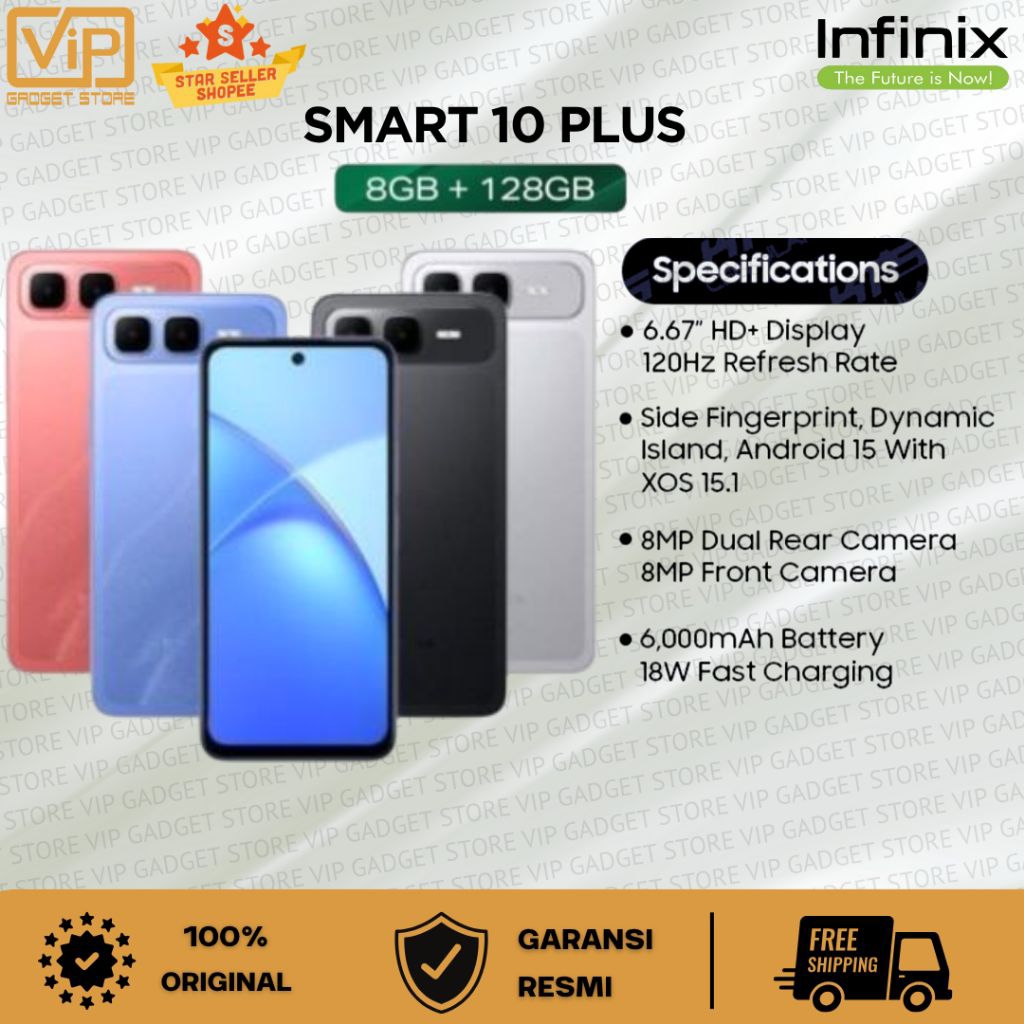 INFINIX SMART 10 PLUS  RAM 8/128GB