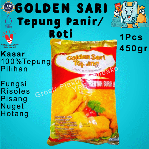 

Tepung Roti Panir Halus GOLDENSARI Kemasan 450gr