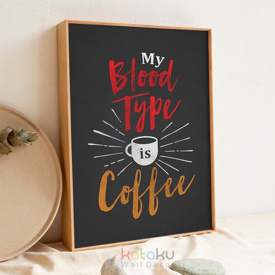 Hiasan Dinding Coffee Quotes Poster Pecinta Kopi Pajangan Dinding