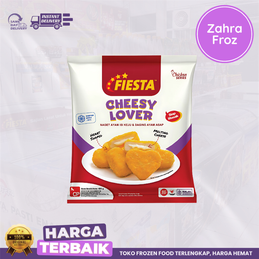

FIESTA CHEESY LOVER 400 GR || NAGET KEJU