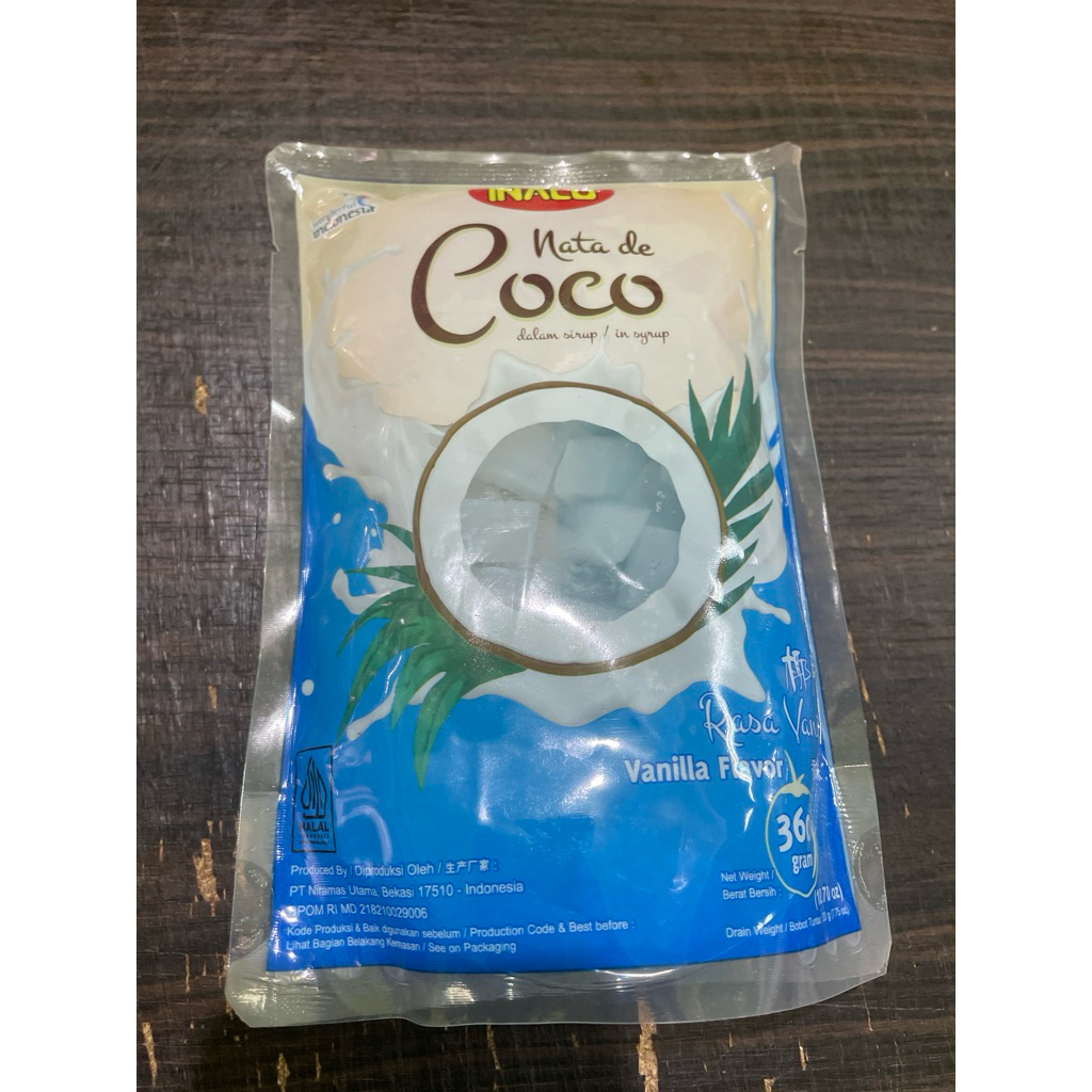 

inaco nata de coco kemasan 360gr
