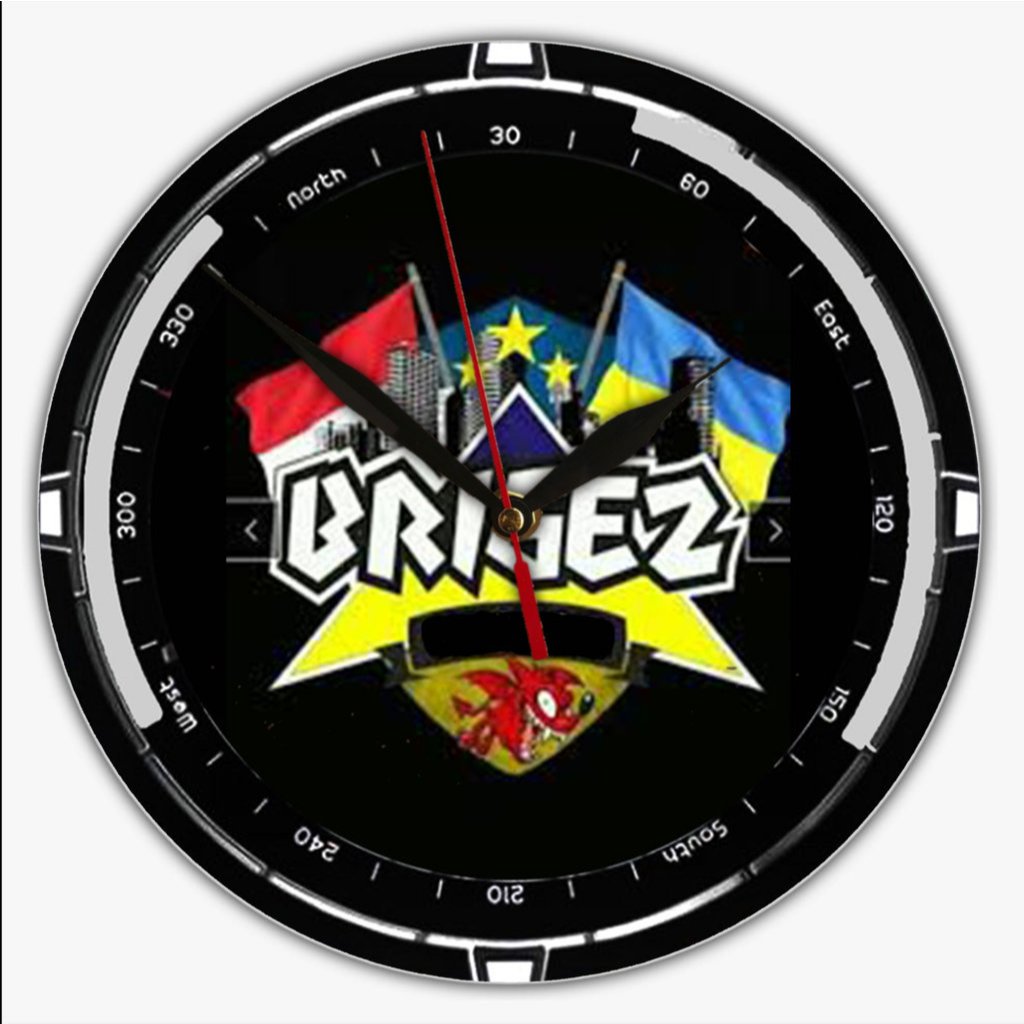 Jam Dinding BRIGEZ Aesthetic Ruang Tamu Kayu PVC