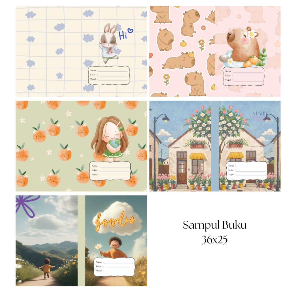 

Sampul Buku Tulis Aesthetic 36x25