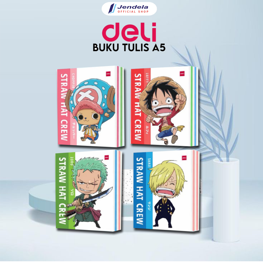 

Buku Tulis Deli A5 Kwarto Kecil Motif Karakter One Piece Spongebob Isi 58 lembar Satu Pack Isi 10 Buku Tulis Sekolah Free Bubble Wrap ATK