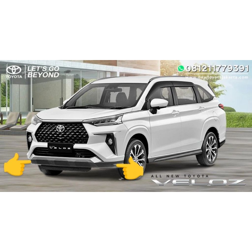 BODY KIT Spoiler Bodykit Bemper depan avanza veloz 2022 up original