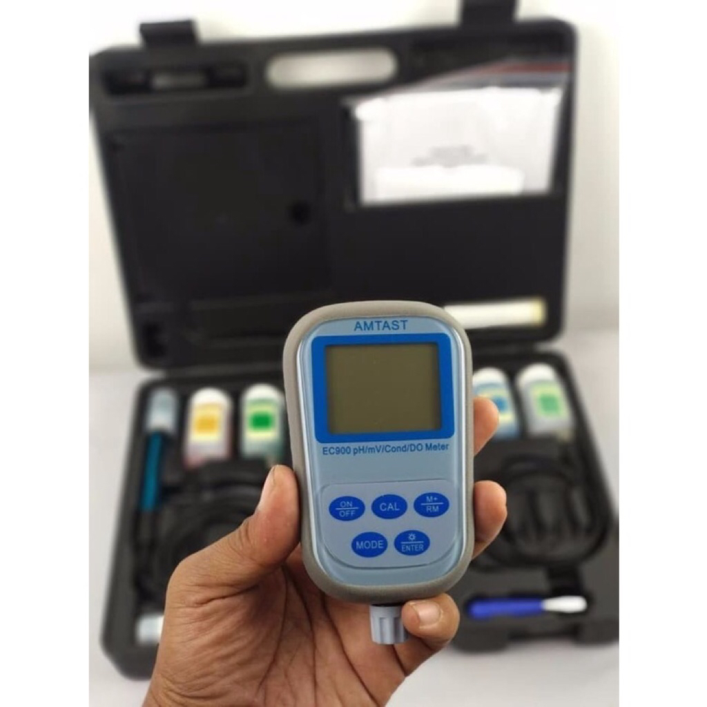 Alat Ukur Kualitas Air AMTAST EC900 EC 900 8 in 1 pH/mV conductivity /DO