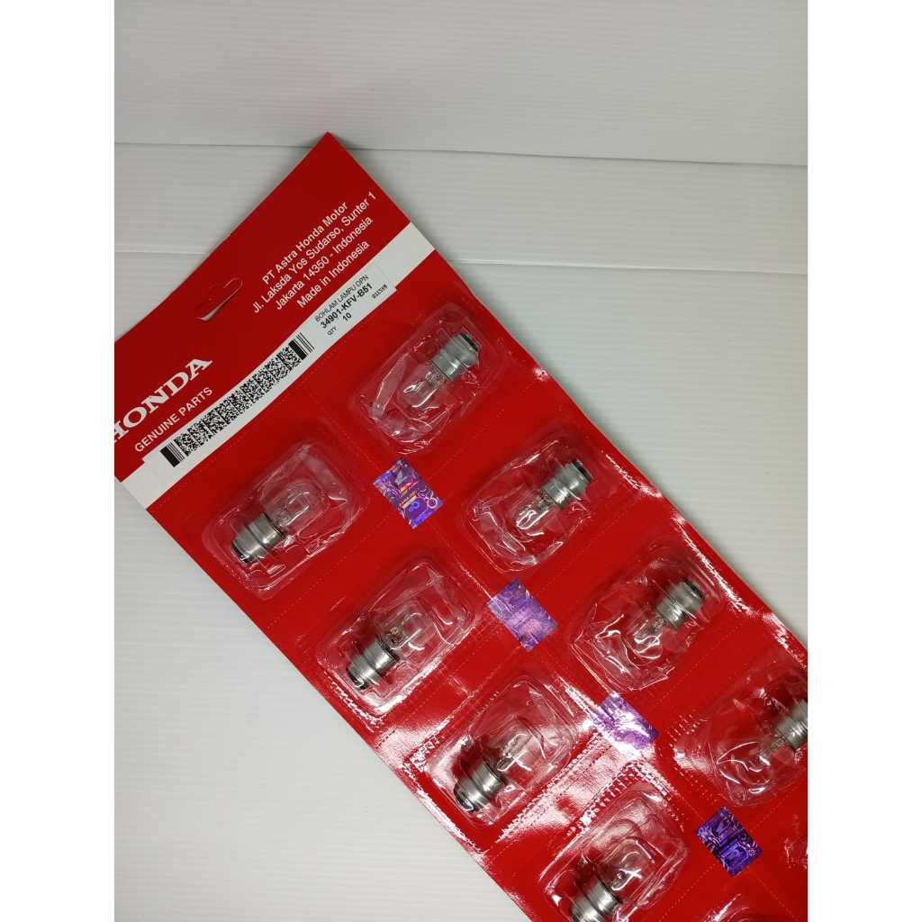 (HARGA 10 PC ) Bohlam Lampu Depan Honda K1 Bola Lampu Motor Honda Grand Mio Smash BEAT REVO SMASH