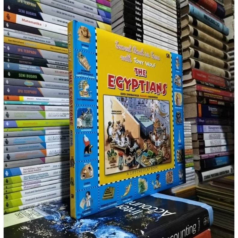 ORIGINAL BUKU TRAVEL BACK IN TIME WITH TONY WOLF THE EGYPTIANS