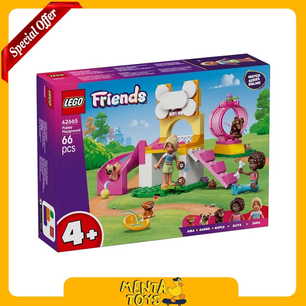 LEGO Friends 42665 Puppy Playground Building Kit Packed With Puppy Power