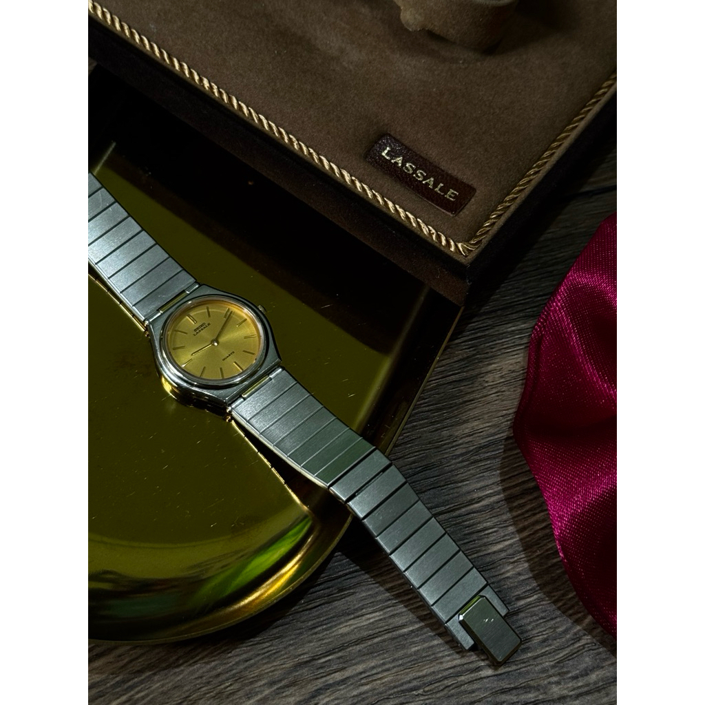 Seiko Honey Dial Lassale Vintage Watch Silver