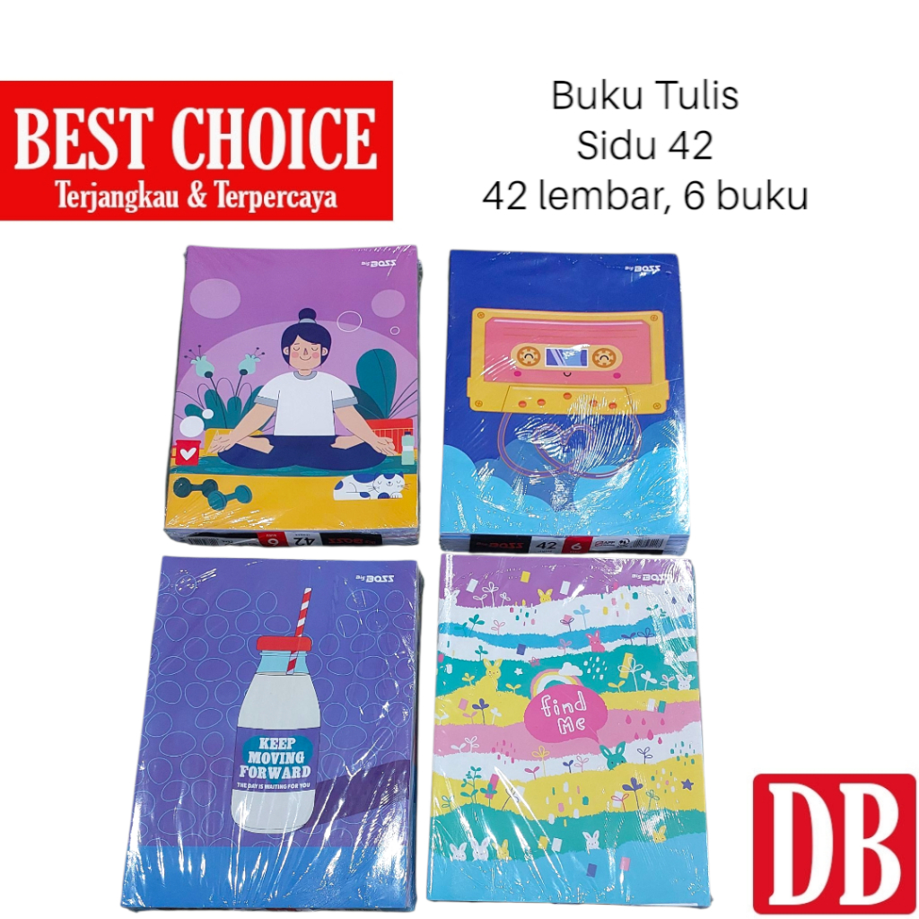 

Buku Tulis B5 Big Boss APP/SIDU/CAMPUS 42 lembar (6 pcs)