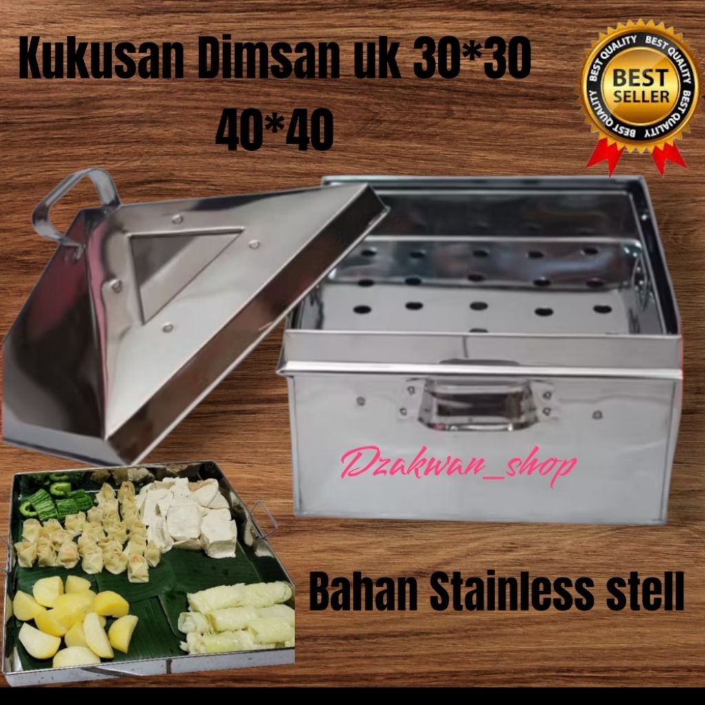 Kukusan Dimsum Besar stainless uk 30 / 40 Serbaguna Tebal