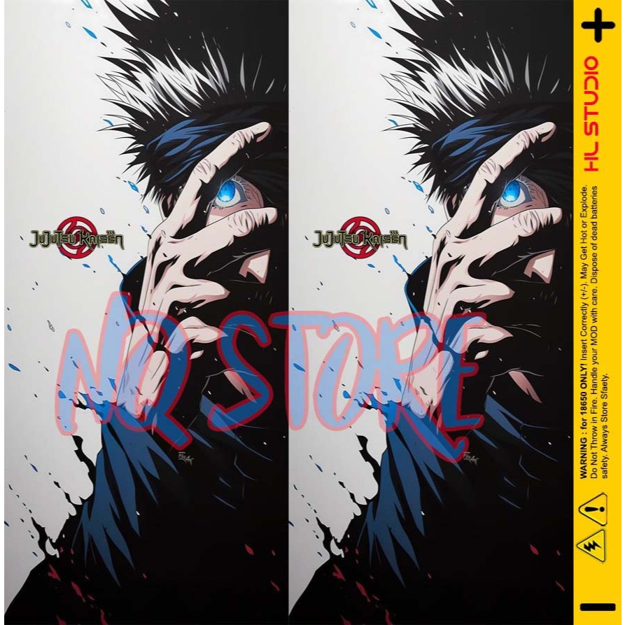 

STIKER WARP PELINDUNG BATERAI 18650 14500 21700 JUJUTSU KAISEN EDITION