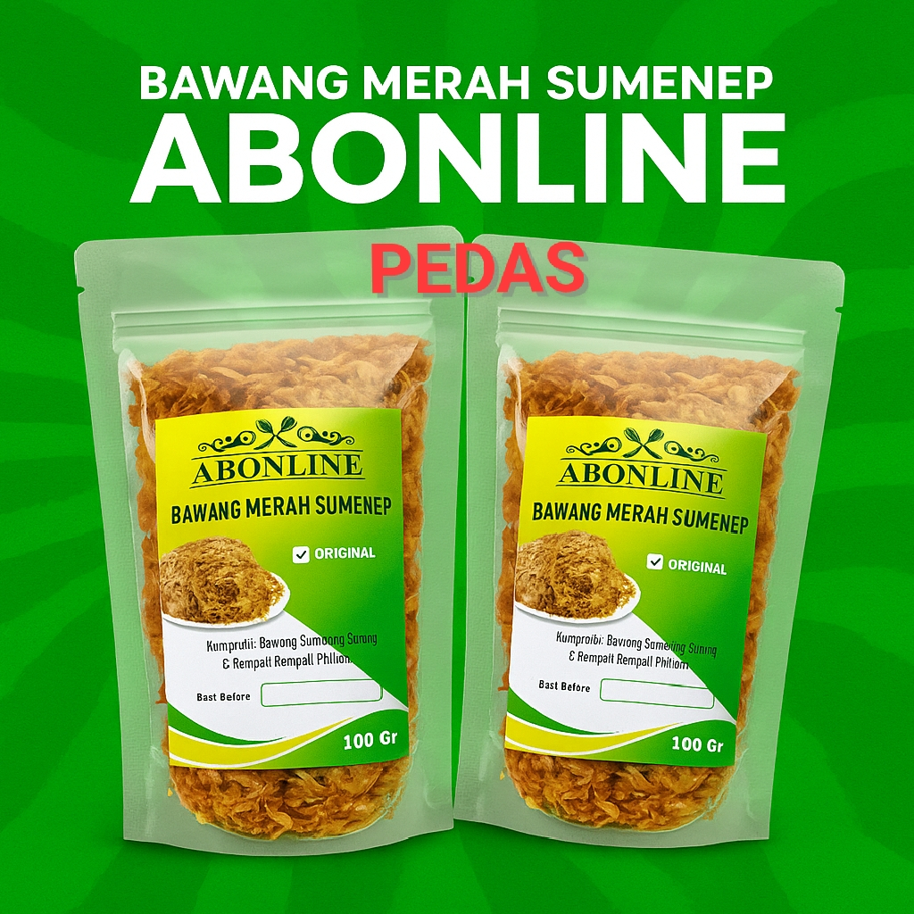

ABONLINE Bawang Goreng Sumenep Pedas 100 Gram