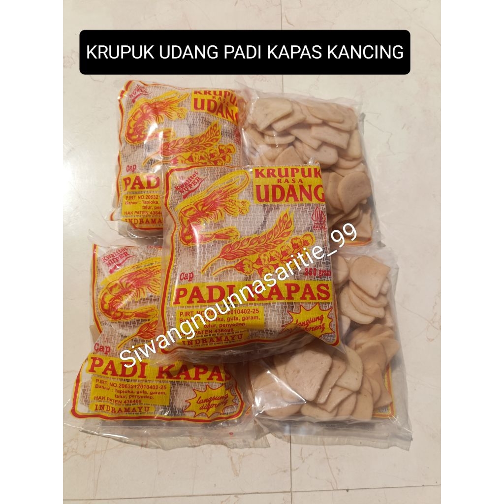 

KRUPUK MENTAH UDANG PADI KAPAS KANCING