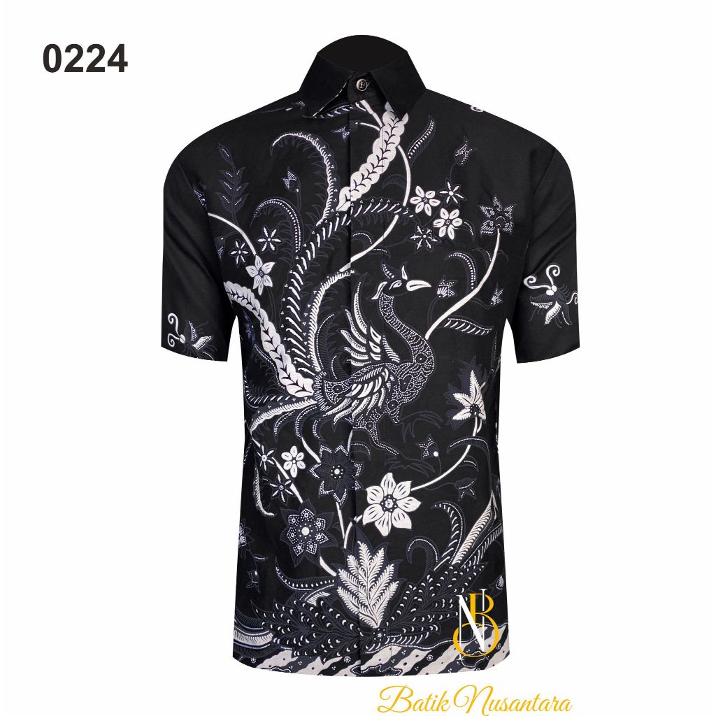 

Batik Nusantara Indonesia Kemeja Batik Slimfit Lapis Furing Lengan Pendek 0224 / Batik Pria