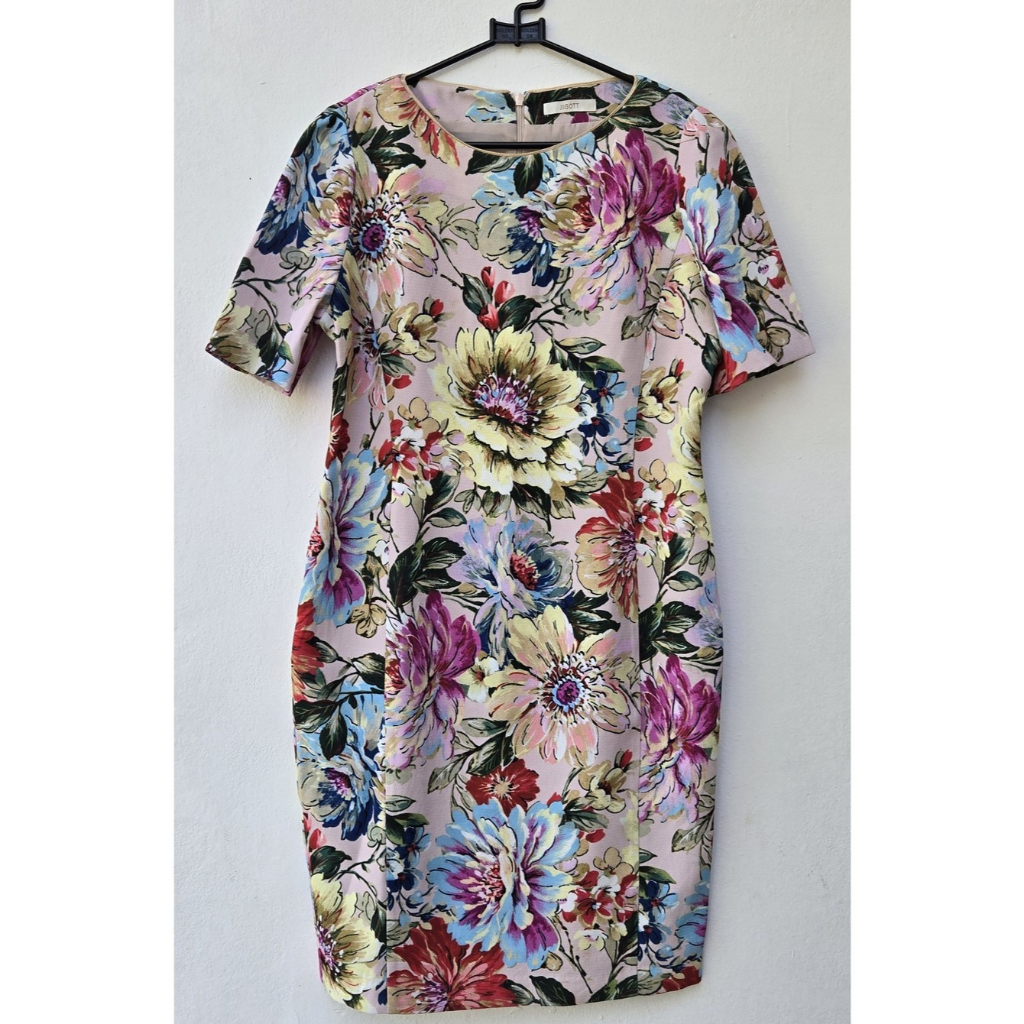 midi dress wanita JIGOTT bunga-bunga