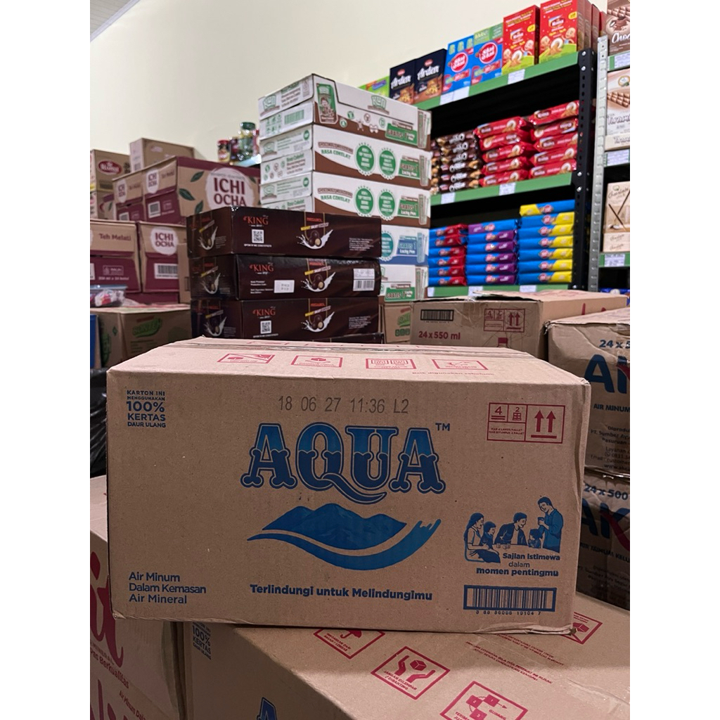 

Aqua air mineral gelas 48x220ml