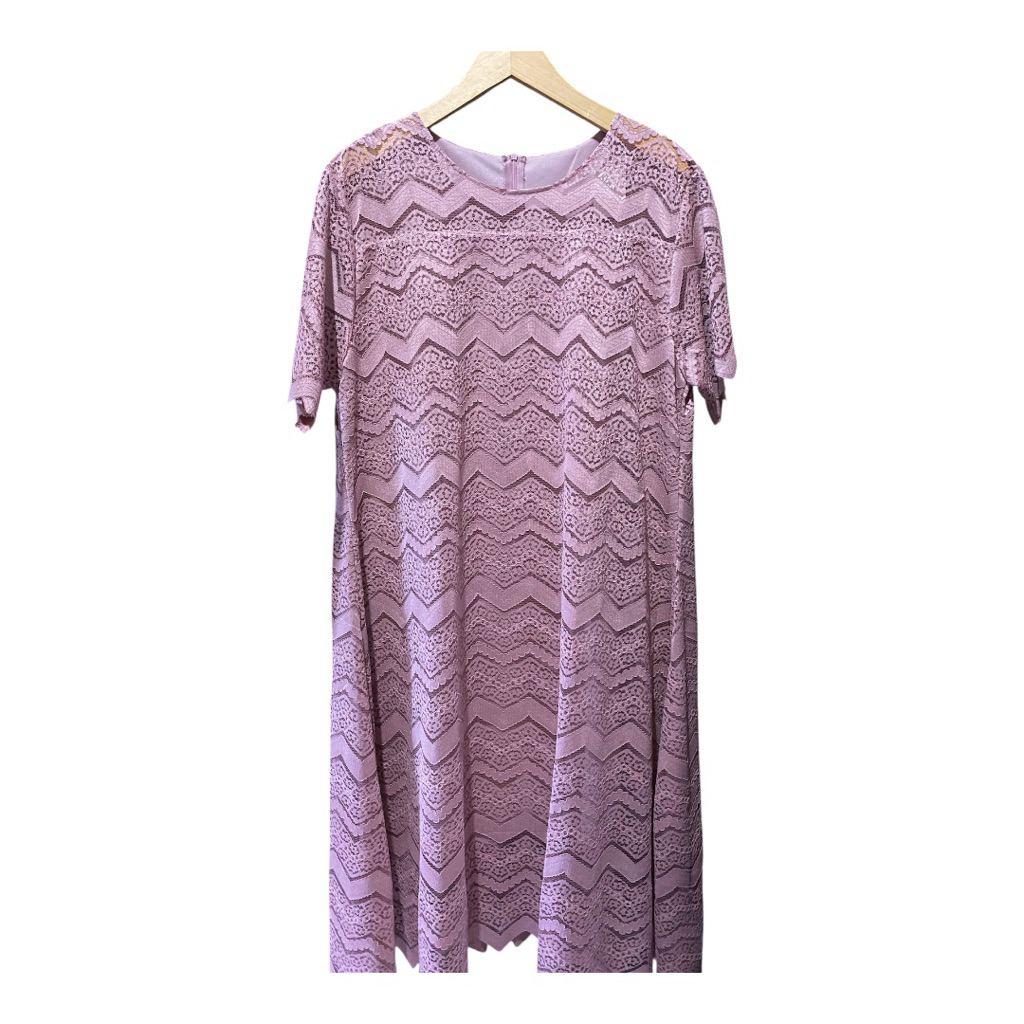 MKLA S227 Dress Brokat Jumbo Dusty Pink