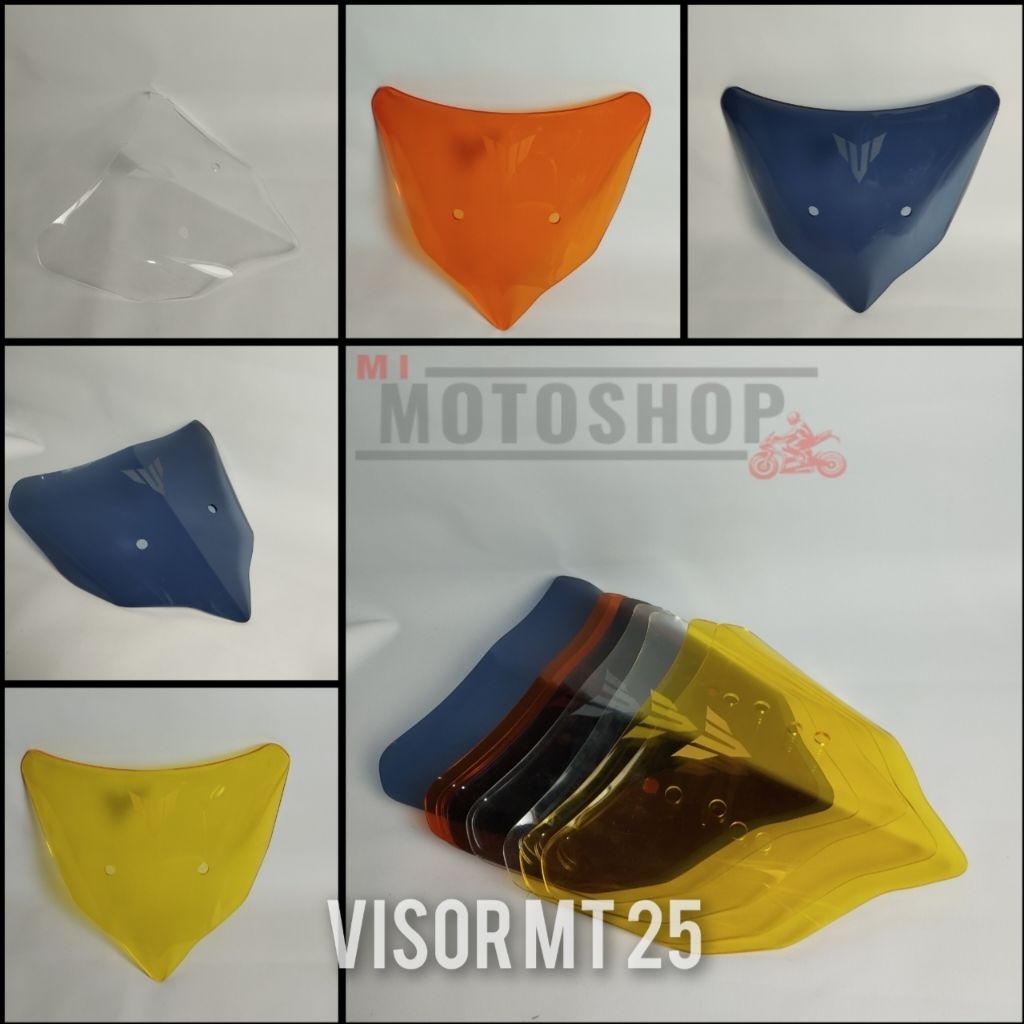 Visor MT 25 OLD, aksesoris motor Yamaha, winshield MT 25 model custom