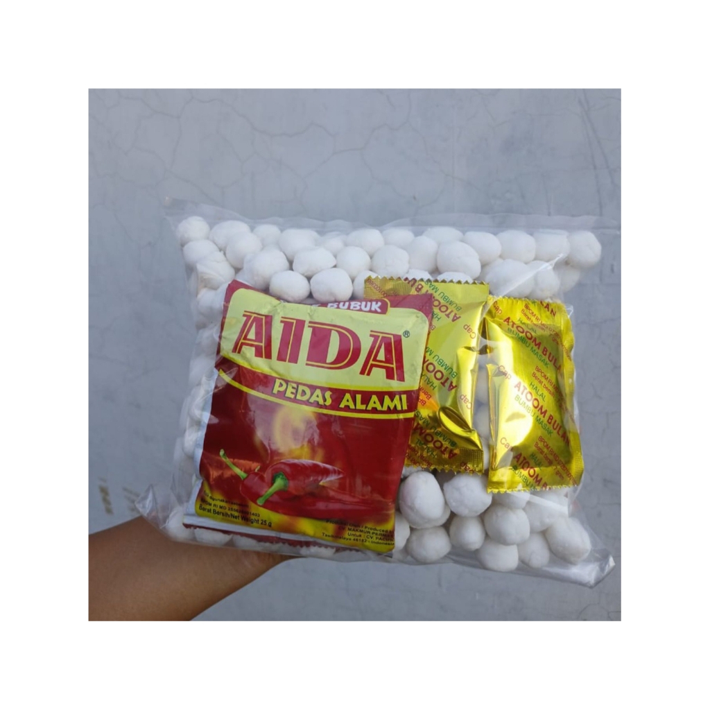 

Cimol kemasan 1 kg free aida bubuk dan atom bulan