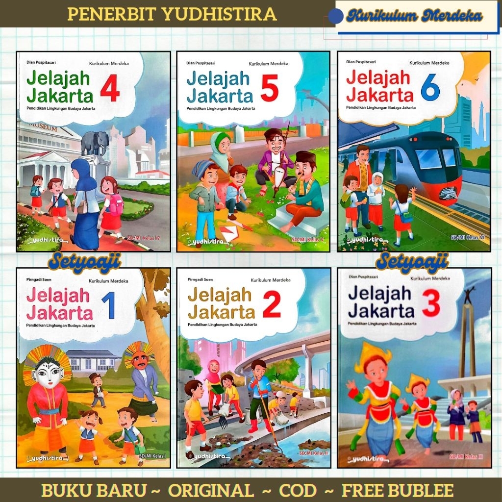 Yudhistira Jelajah Jakarta PLBJ SD/ MI Kelas 1 2 3 4 5 6 Kurikulum Merdeka
