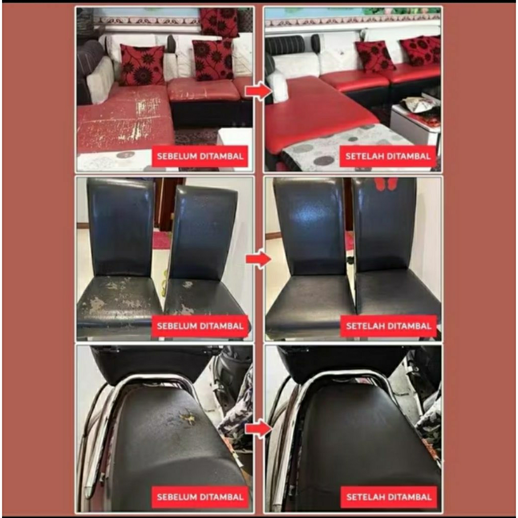 Sale Premium Lengket Sticker Kulit Jok Motor Stiker Kulit Jok Mobil Stiker Kulit Multifungsi