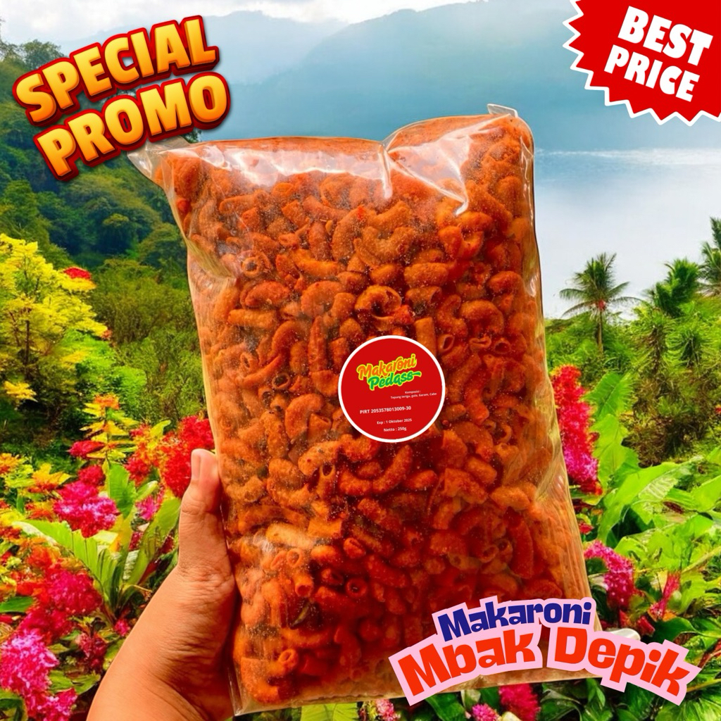 

Makaroni Pedas Lebaran 250g – Oleh-Oleh Khas!
