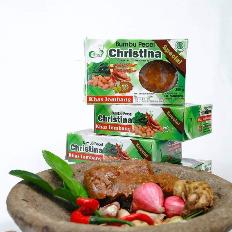 

Bumbu Pecel Christina Khas Jombang 200g Pecal
