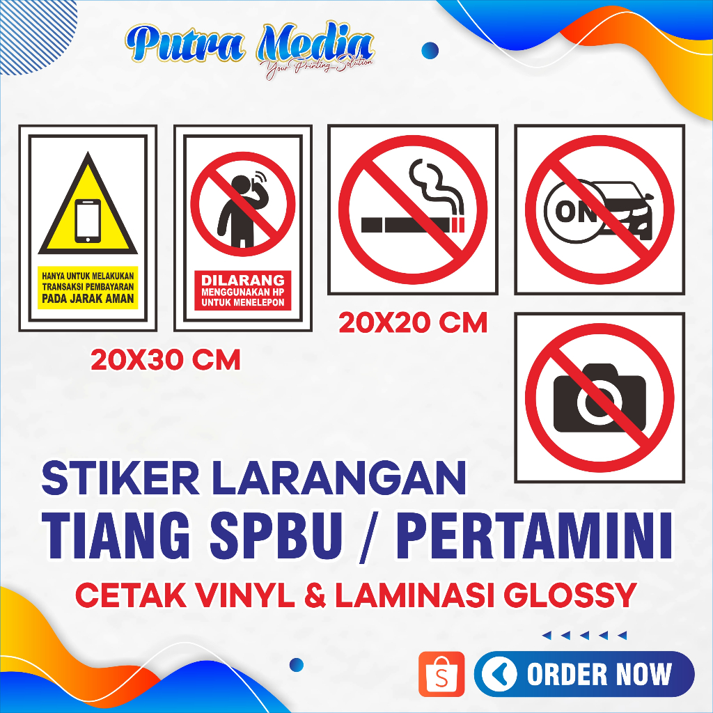 

Stiker Larangan Plang SPBU Pertamina, Pertamini, Pertashop Murah
