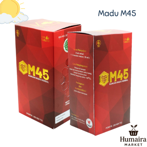 Madu M45 Herbal Terapi Jantung Kolesterol Darah Tinggi Diabetes Terpercaya | Madu45