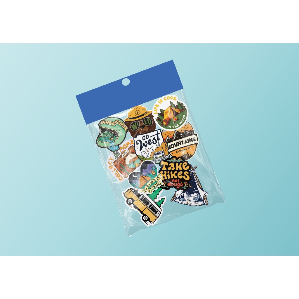 

20pcs Sticker Pack Outdoor Brand Sticker Aesthetic Logo Brand Sticker Laptop Case Hp Vol 4