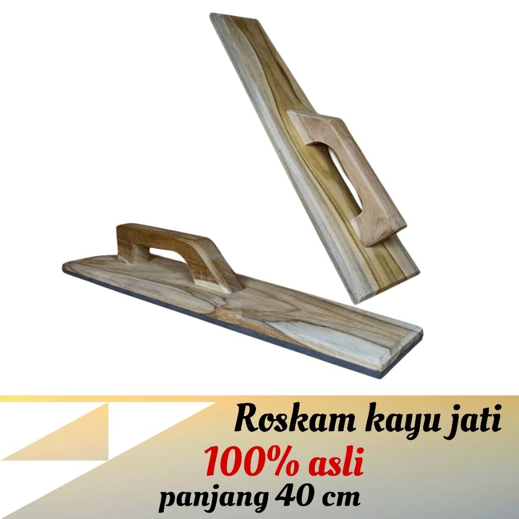 perkakas pertukangan roskam kayu jati asli panjang 40 cm