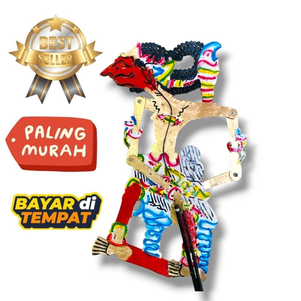 wayang kulit setiyaki bahan kulit sapi tebal