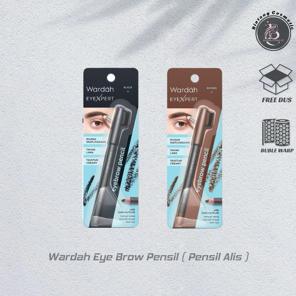 Wardah Eyebrow Pencil , Wardah Eyexpert Pensil alis Waterproof