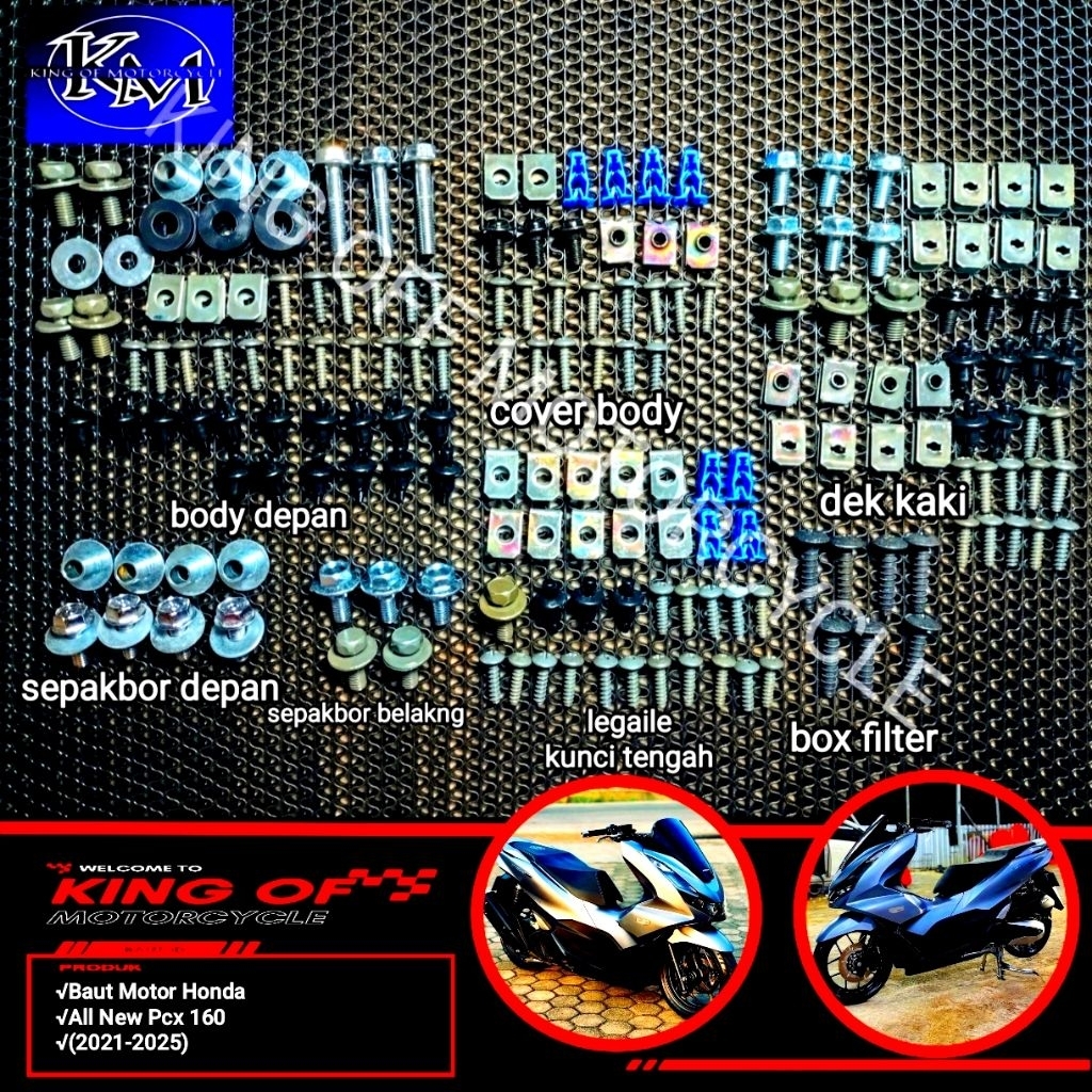COD Baut HONDA ALL NEW PCX 160cc/Baut Body Lengkap HONDA All New Pcx 160