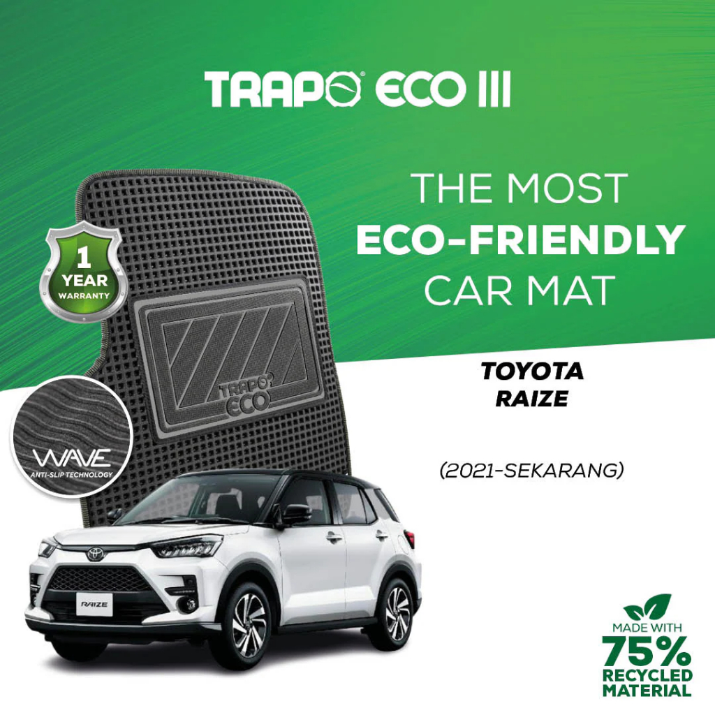 Karpet Trapo Eco Toyota Raize (2021-Sekarang) Karpet Mobil Toyota Raize