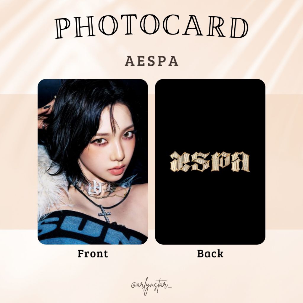 [FREE GIFT] 4 PCS PHOTOCARD UNOFFICIAL || AESPA || KARINA NINGNING WINTER GISELLE TERMURAH TERBARU P