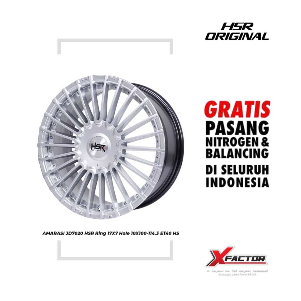 VELG MOBIL HSR R17 HSR AMARASI R17X7 H10X100-114,3 ET40 HS