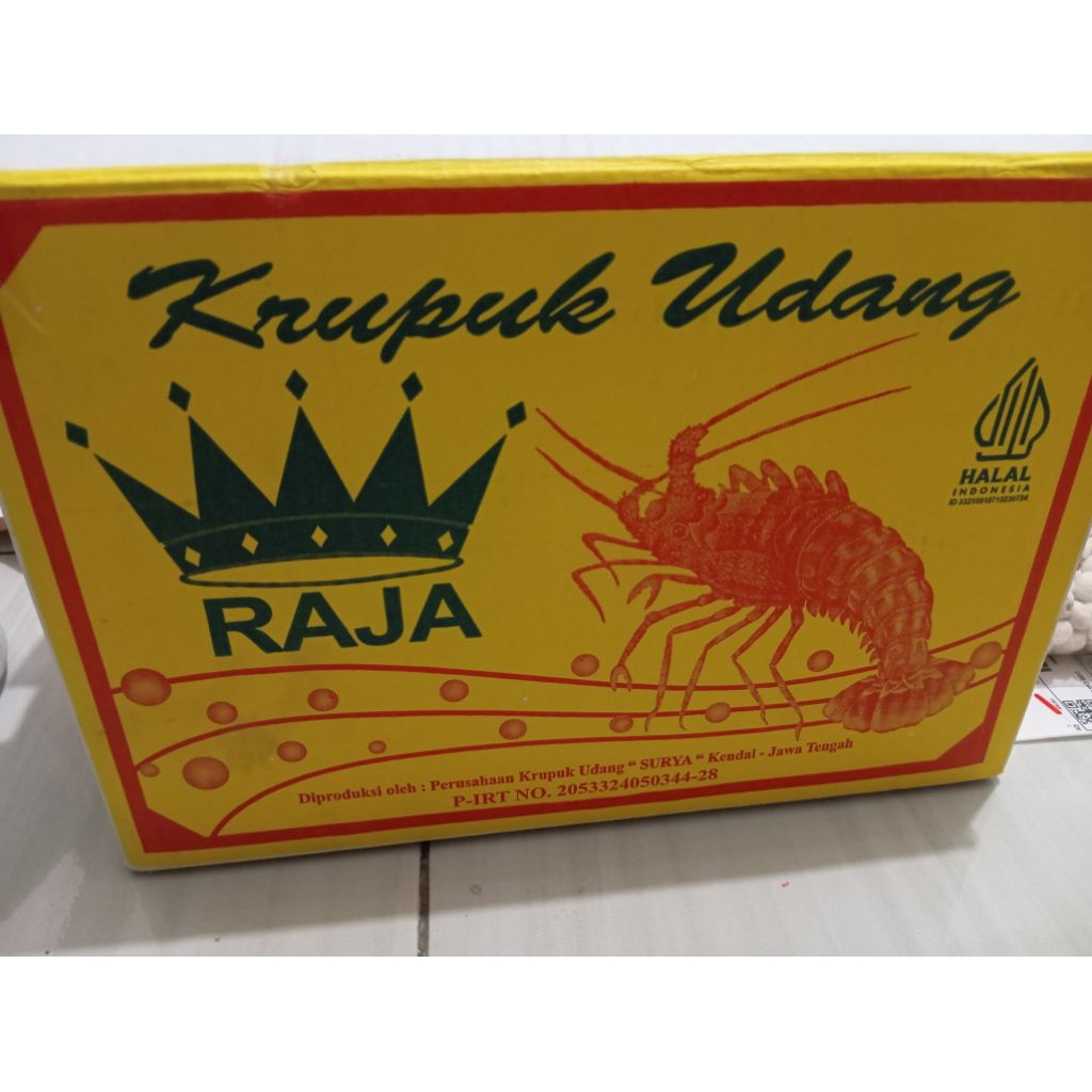

KERUPUK UDANG RAJA SUPER QUALITY UKURAN BESAR HAJATAN 1 DUS 5 KG