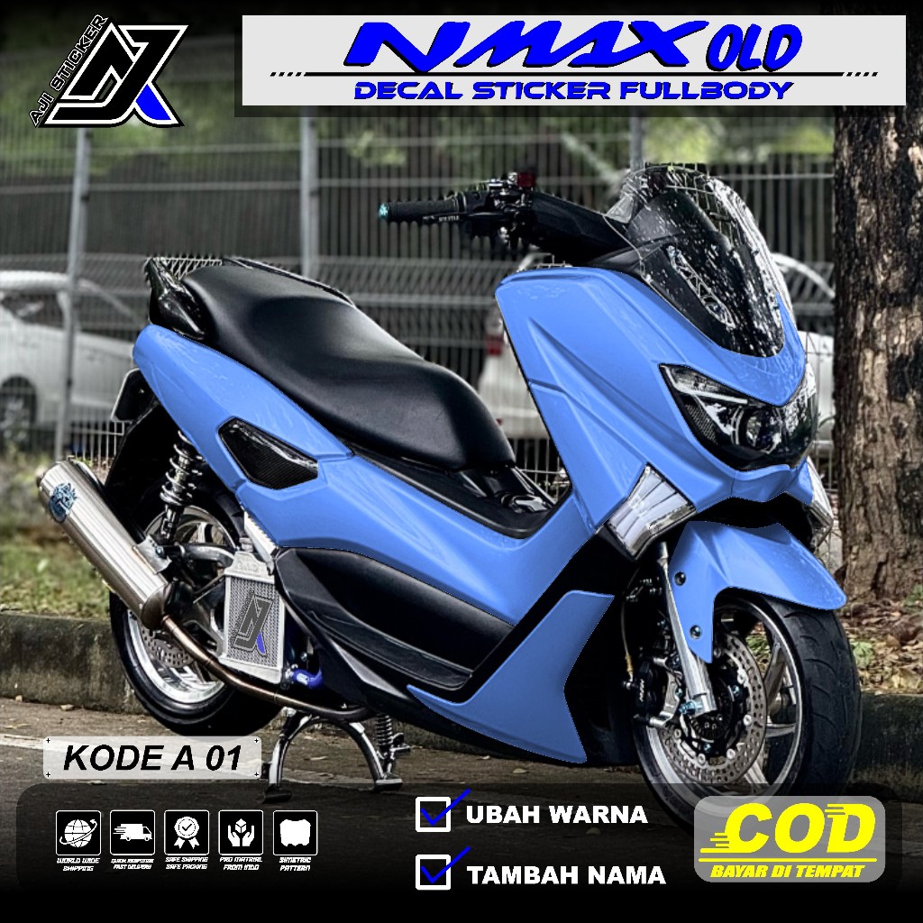 Decal Nmax Old Full Body Polos - Sticker Nmax Old Full Body Polos - Striping Nmax Old Full Body Simp