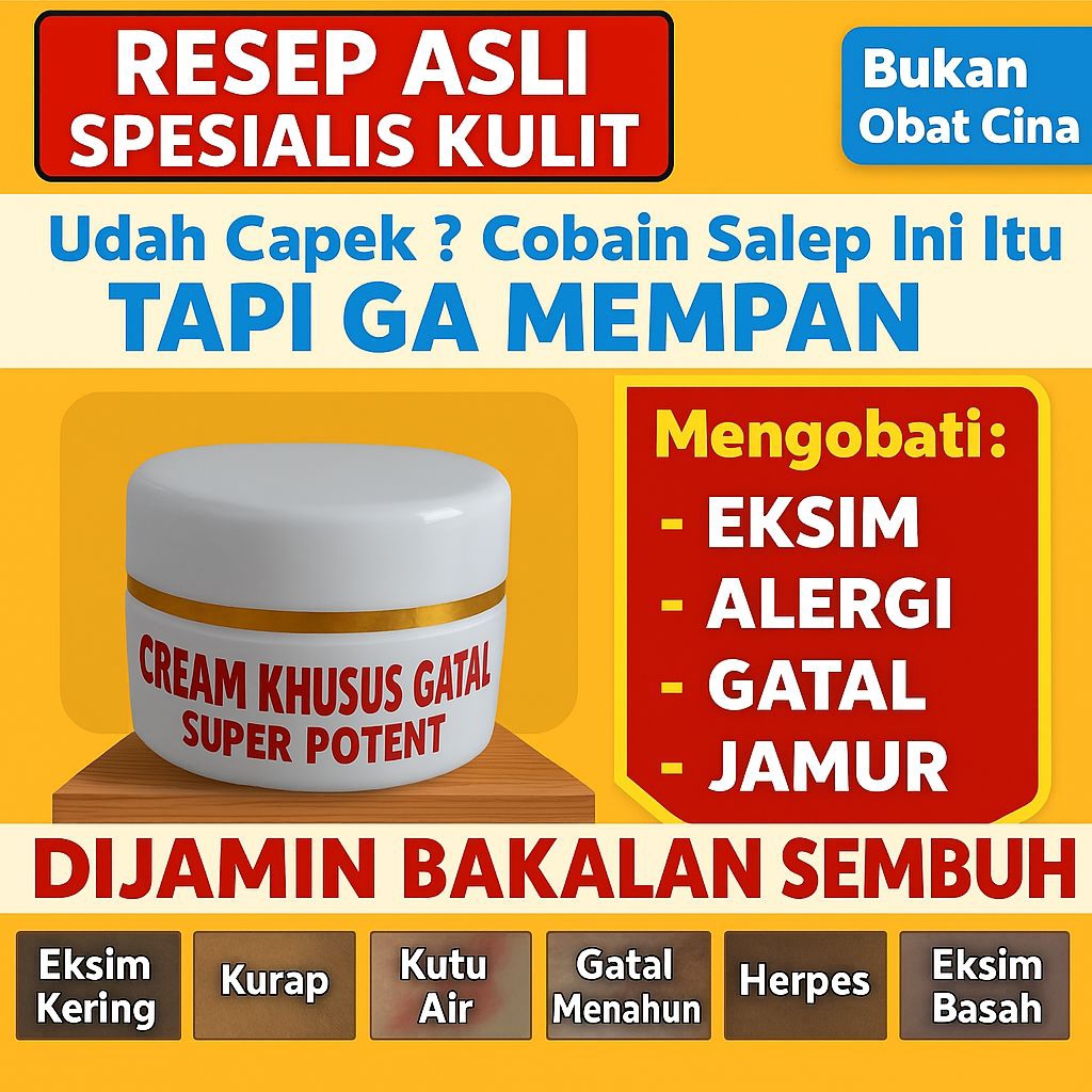 Cream Khusus Eksim Super Potent Eksim Basah Eksim Kering Scabies Gatal Menahun Dan Jamur