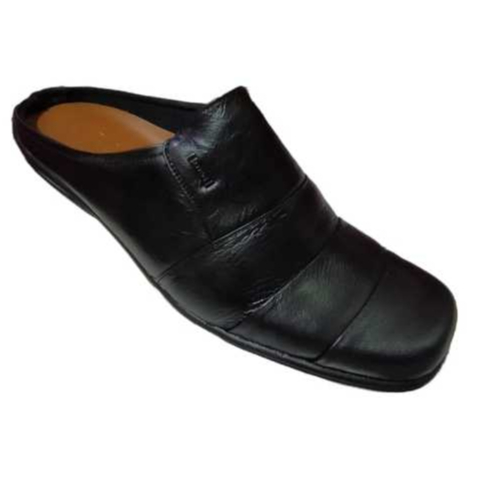 Sandal Selop Pria Kulit Asli Bustong Sepatu Elegn Nyaman Dipakai Seharian Anti Slip / Slop Slip-On